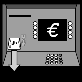 atm: remove card / cashpoint: remove card